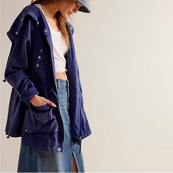 Free People Surplus Future Parka Utility Jacket Size S - Picture 2 of 9